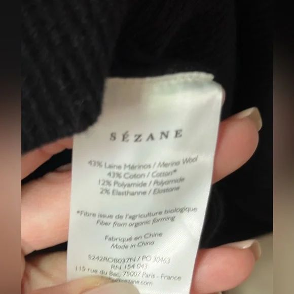 🔮 Sezane 🔮 Nour Dress Black - Size XS EUC - Picture 6 of 14